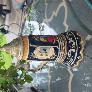 Vintage Gerz Beer Stein w/  swiss musical